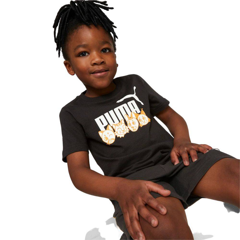 Puma ess+ puma mates little kids tee-null