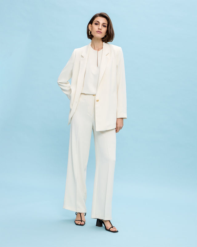 Blazer jacket crepe-null