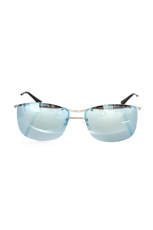 Silver metallic men sunglasses-null