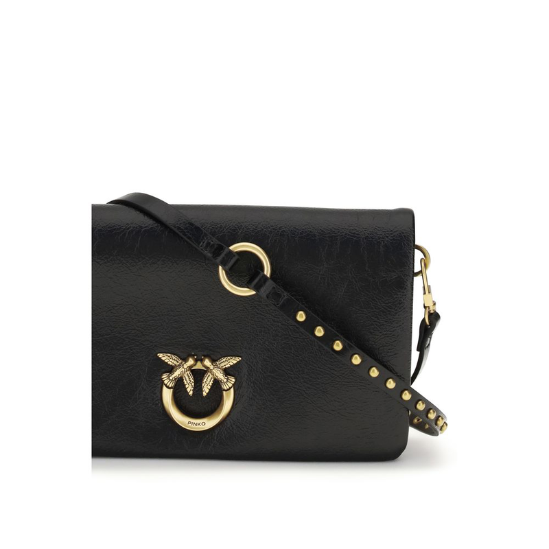 Black calf leather bos taurus shoulder bag-null
