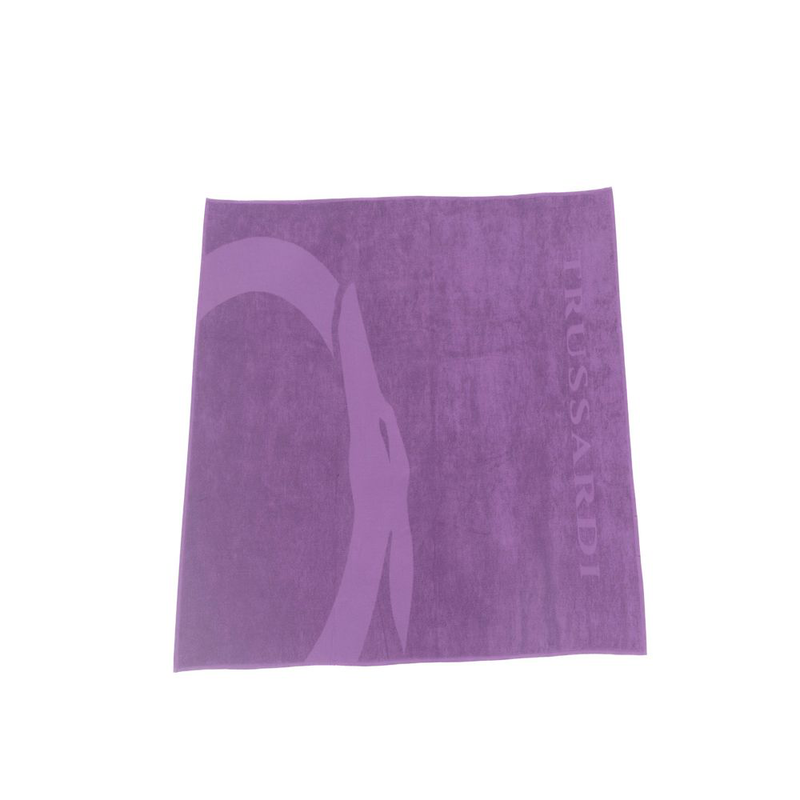 Purple cotton men swim towel-null
