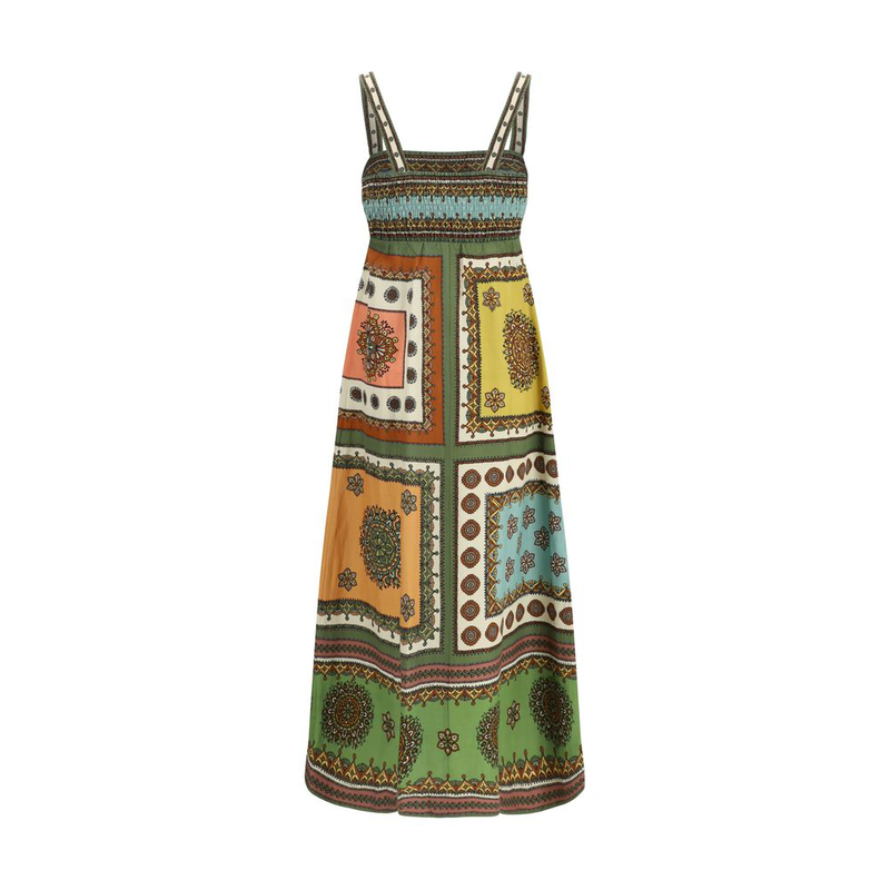 Multicolor viscose casual dress-null