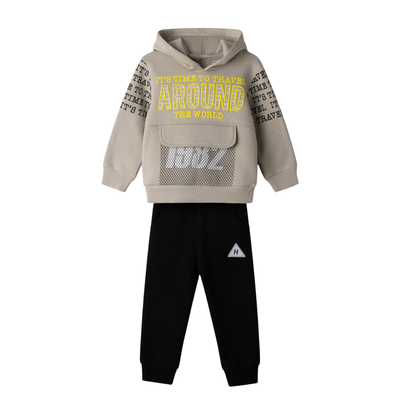 Hashtag for boys tracksuit set beige 243832-be, Beige, medium