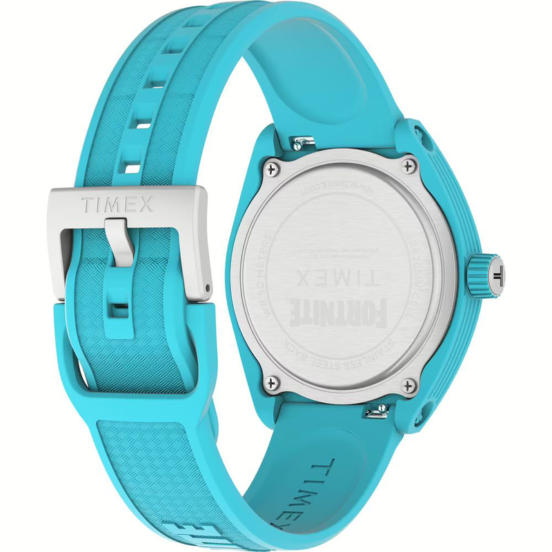 Blue rubber sport watch-null