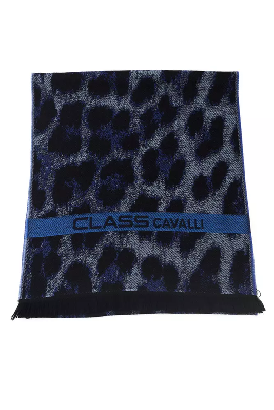 Blue wool men scarf-null