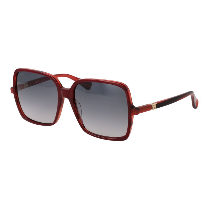 Burgundy acetate sunglasses-null