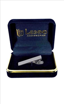 Polished-metal tie clip