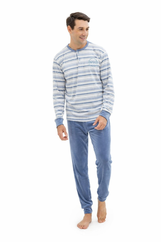 Mens velvet pyjama #q2101-null
