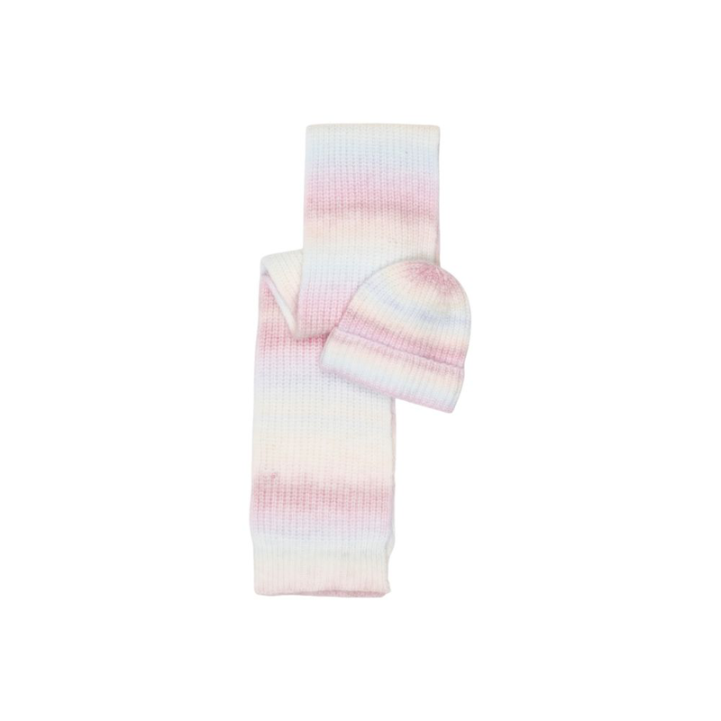 Multicolor marabou beanie-null
