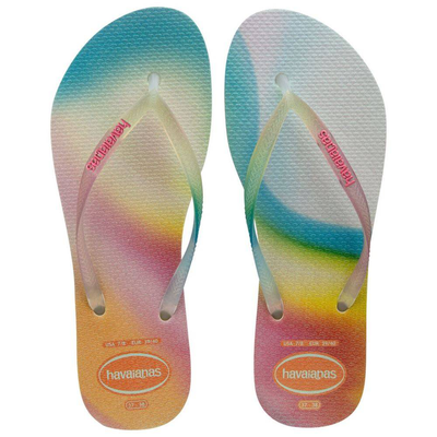 Slim metallic rainbow, Beige, medium