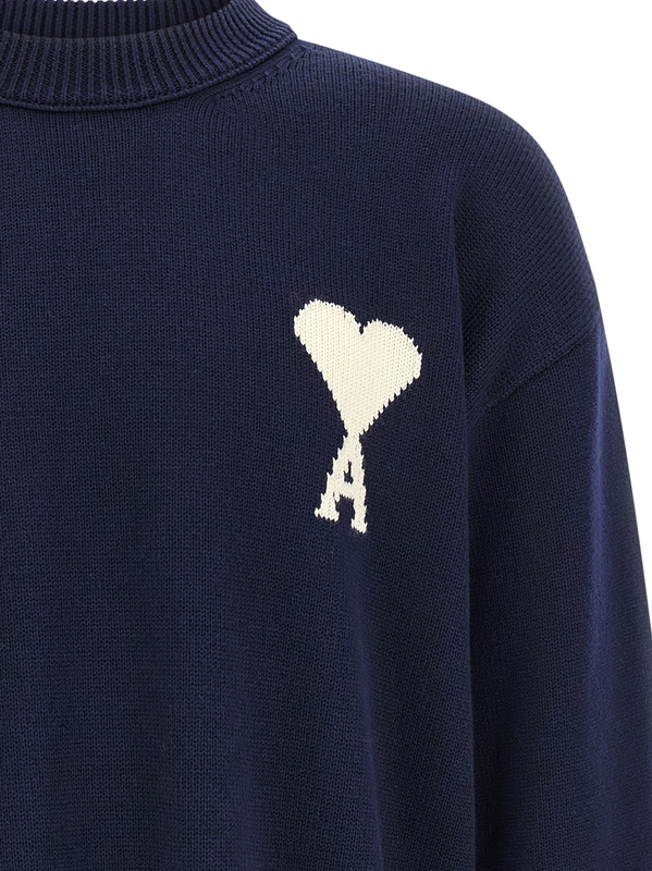 Blue wool cardigan-null