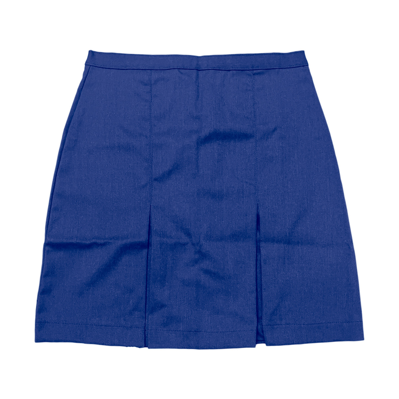 Gymnaseum school skirt with 2 pleats and closing zip-null