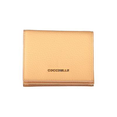 Arancione leather women wallet, Orange, medium