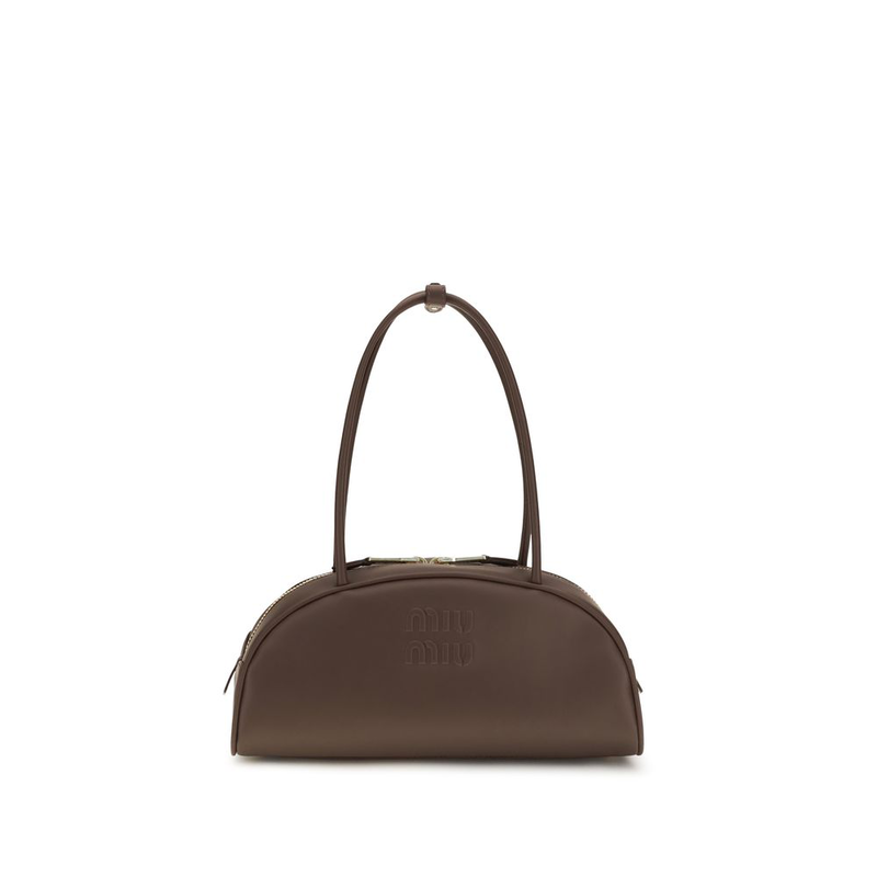 Brown calf leather bos taurus shoulder bag-null