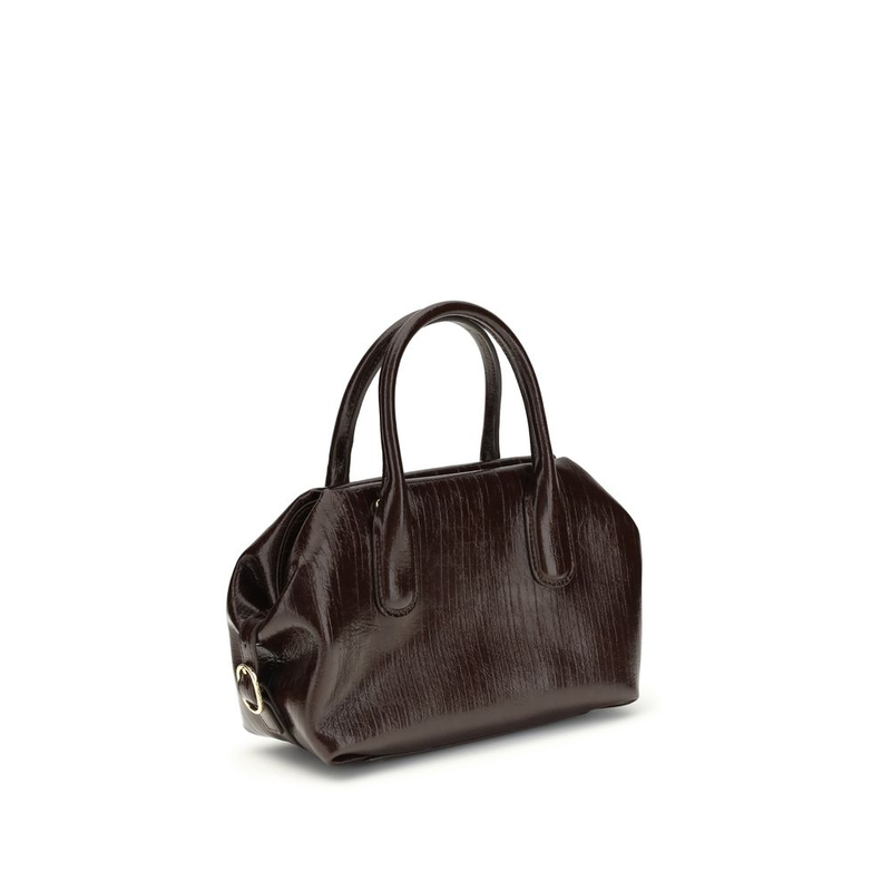 Brown polyethylene shoulder bag-null