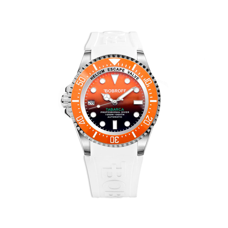 White rubber sport watch-null