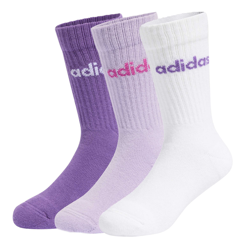Adidas kids linear crew 3 pairs per pack socks-null