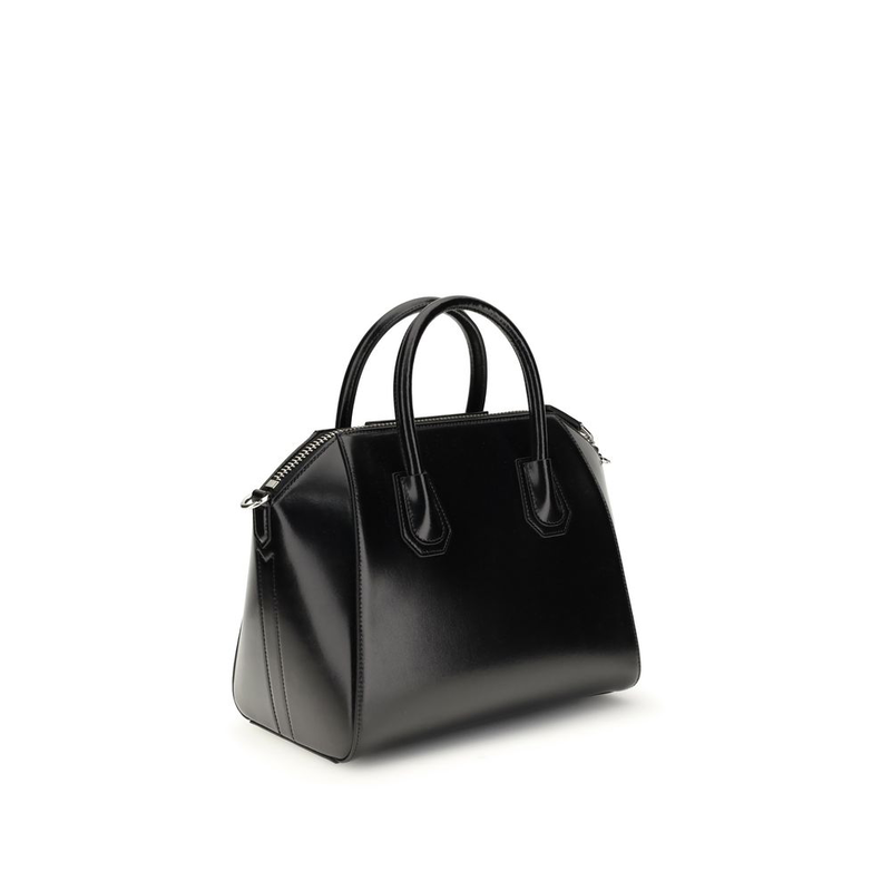Black calf leather bos taurus handbag-null