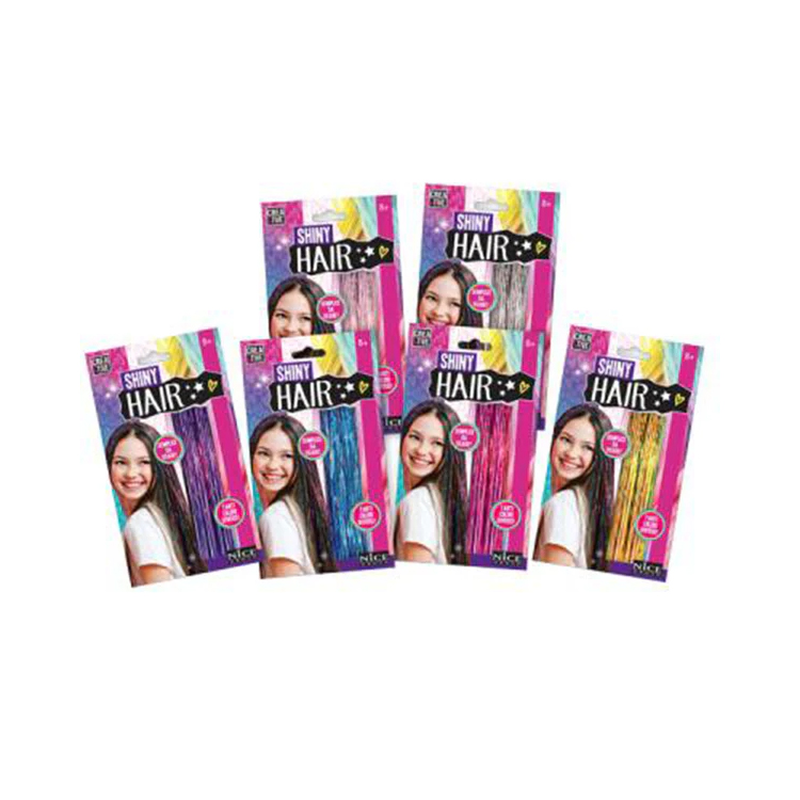 Shiny hair sparkling strings-null