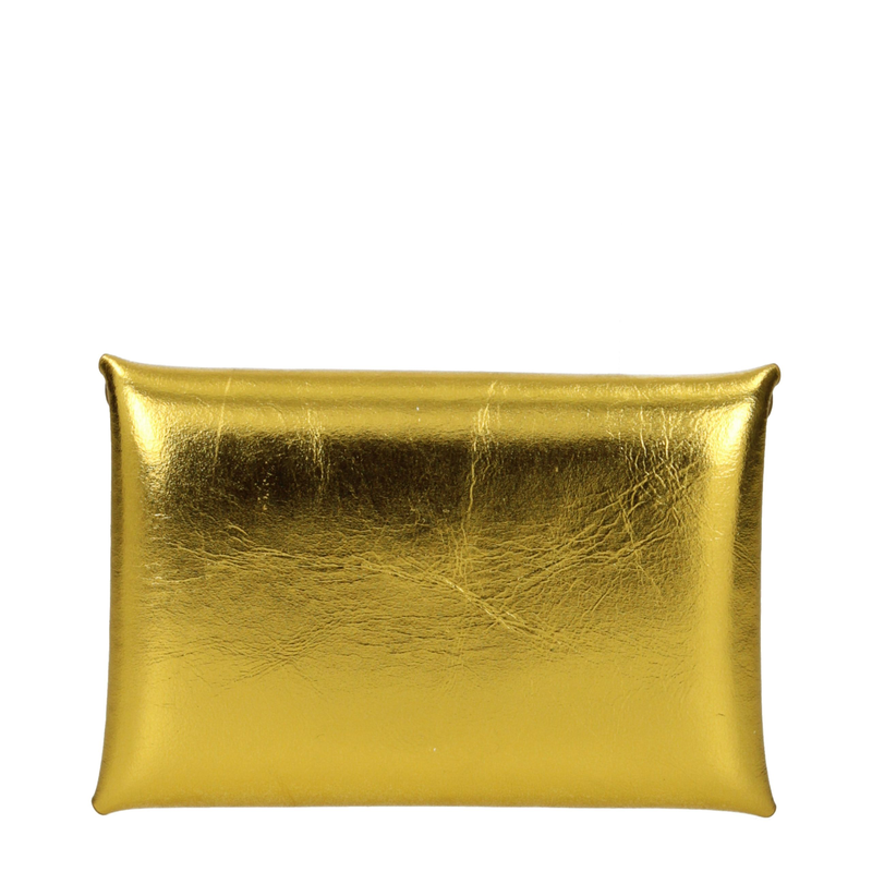 Gold leather wallet-null
