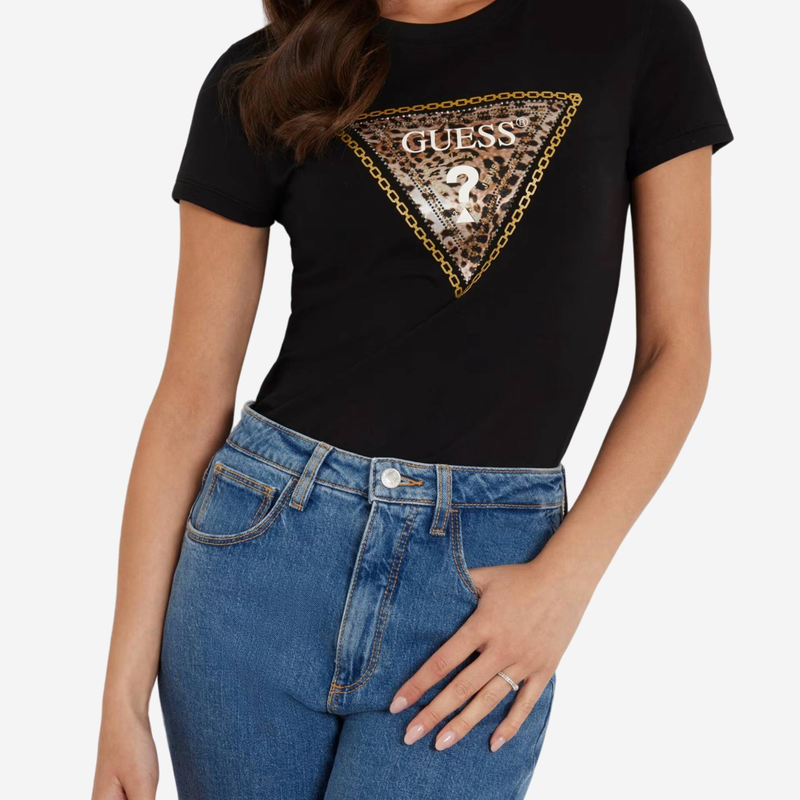 Triangle leopard tee-null