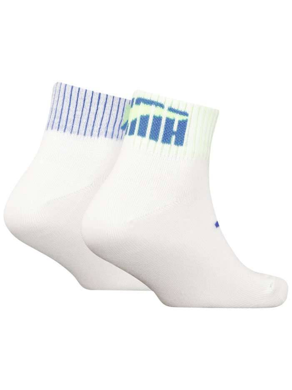 Kids placed logo quarter 2-pairs socks-null