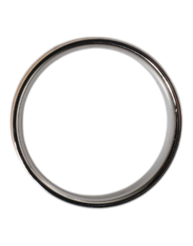 Gold silver tone real brass dg logo ring-null