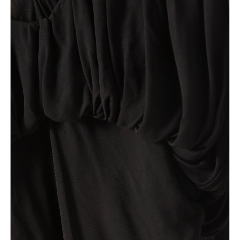 Black viscose cocktail dress-null