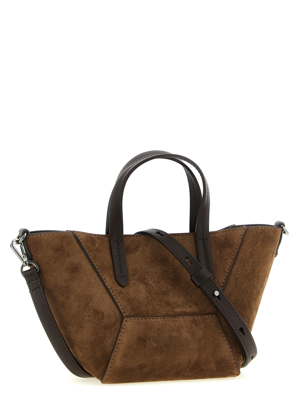Brown calfskin handbag-null