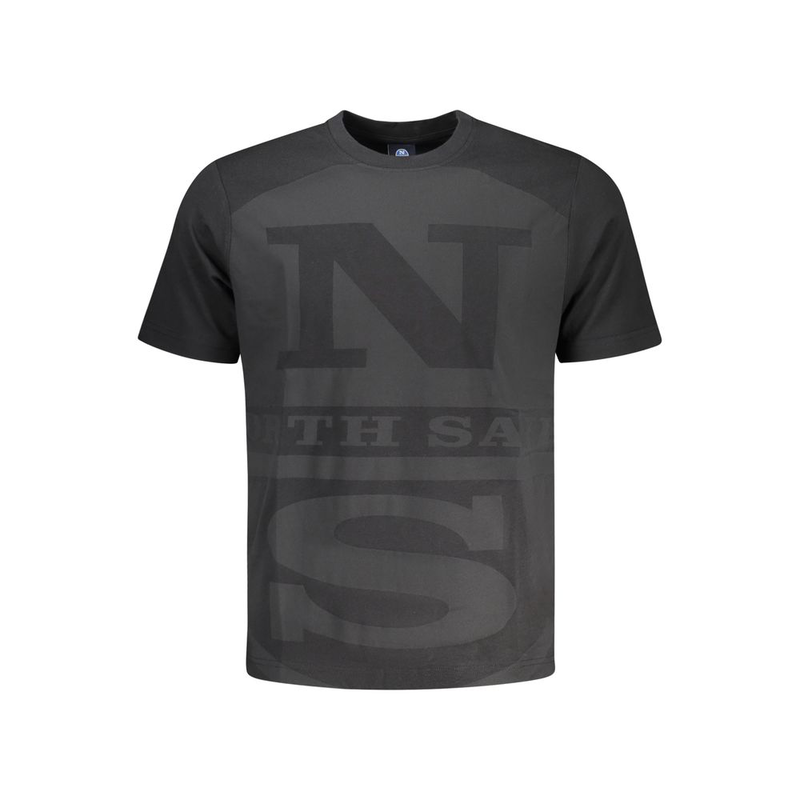 Black cotton men's t-shirt-null