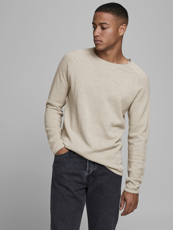 Jjehill pullover - oatmeal-null