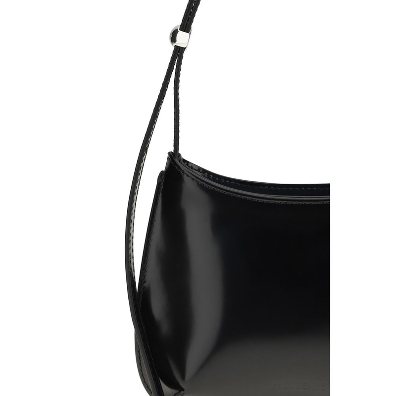 Black calf leather bos taurus shoulder bag-null