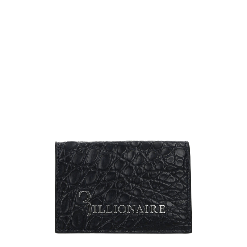Blue crocodile cardholder-null