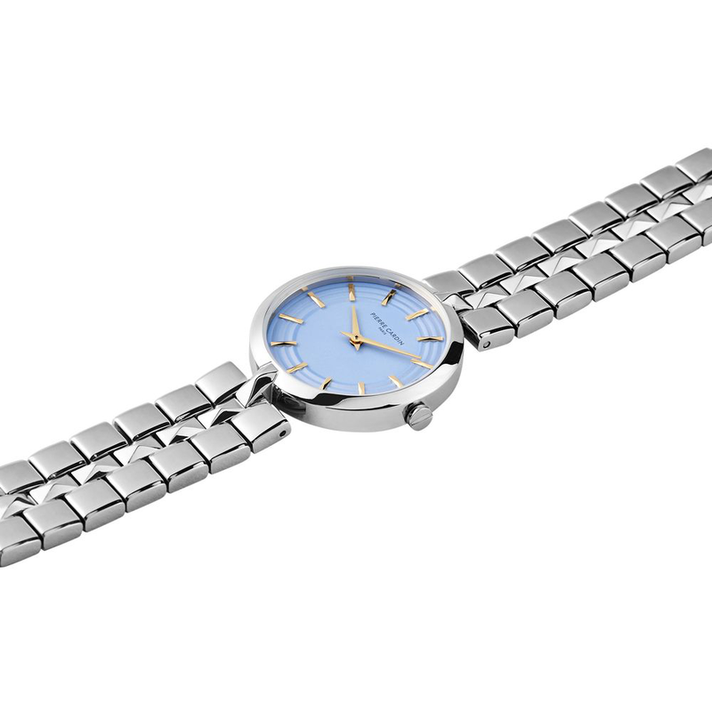Gray stainless steel dress watch-null