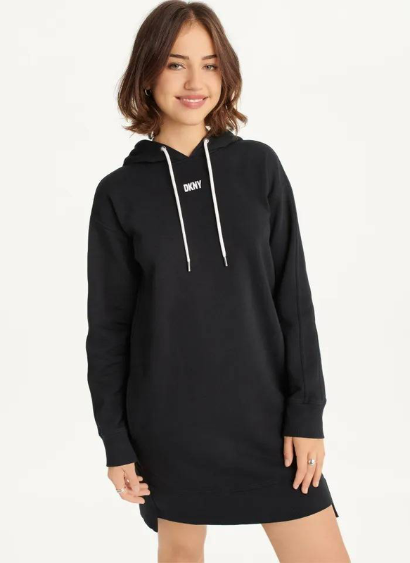 Logo hooded sneakers dress-null