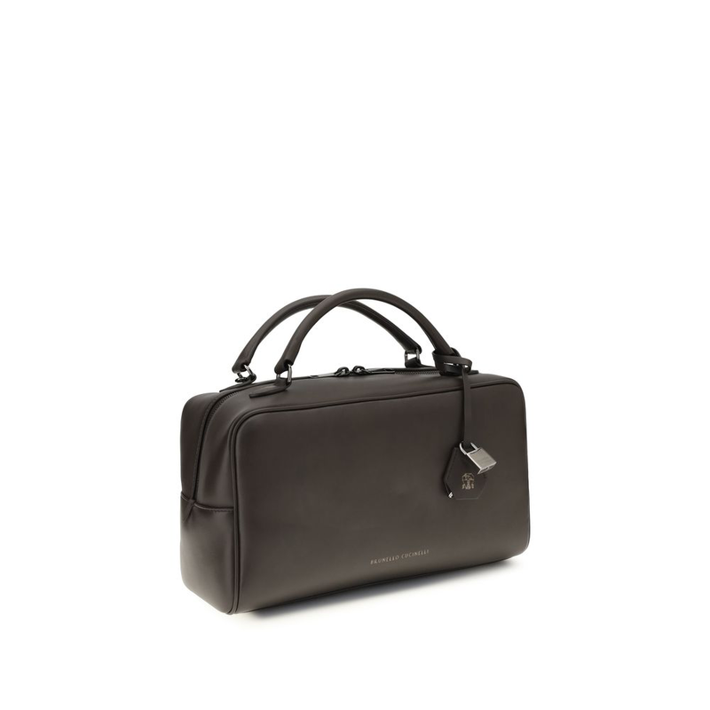 Brown calf leather bos taurus shoulder bag-null