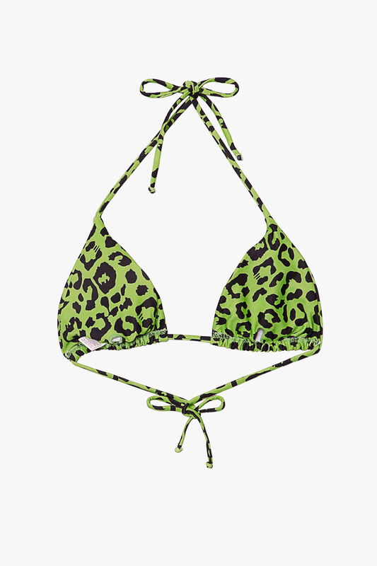 Leopard bikini top-null