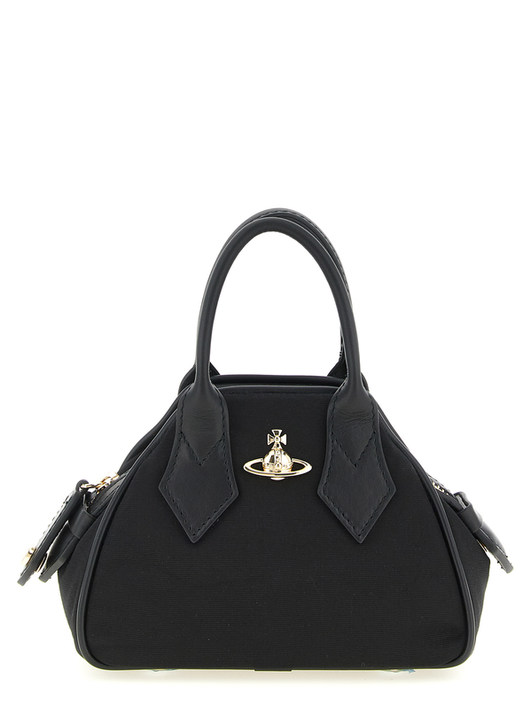 Black viscose handbag-null