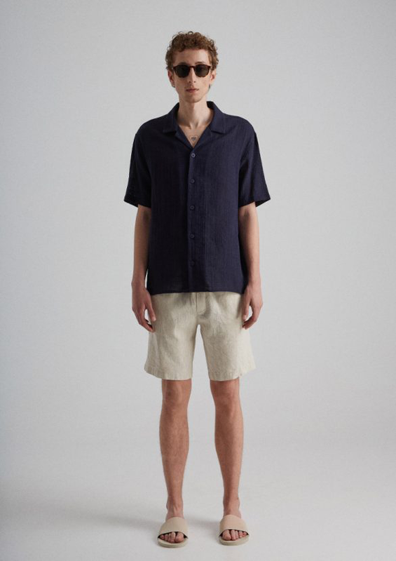 Sanona monochrome shirt / navy blue-null