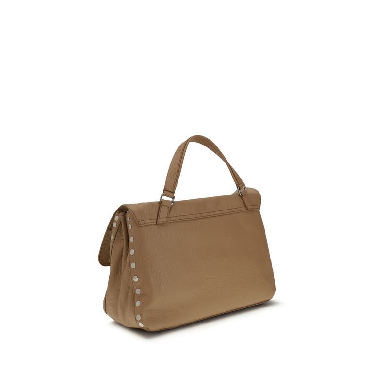 Brown calf leather bos taurus shoulder bag-null