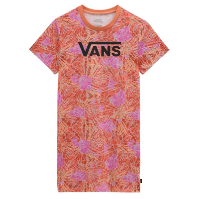 Girls rose camo print t-shirt dress