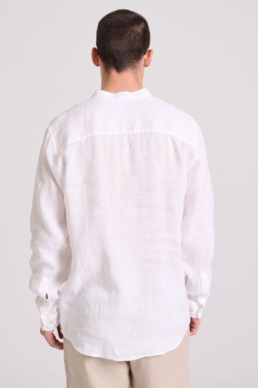 Funkybuddha shirt linen mandarin-null