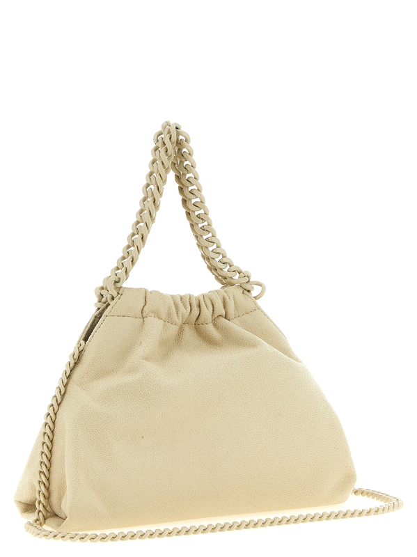 Beige polyester shoulder bag-null