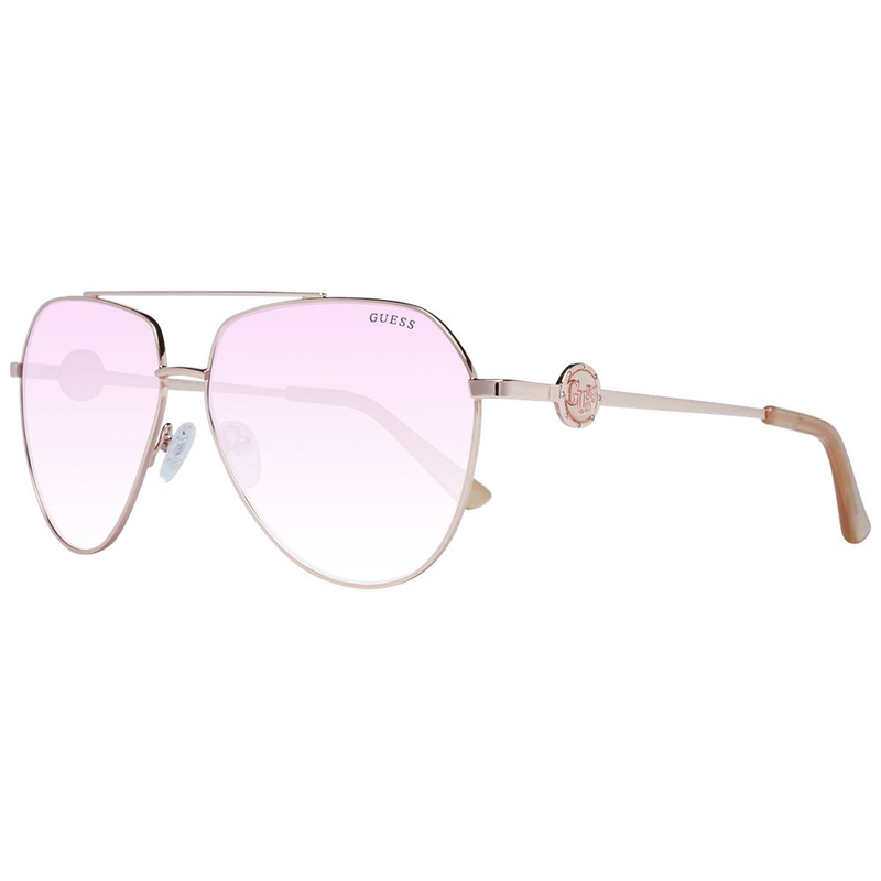 Rose gold metal sunglasses-null