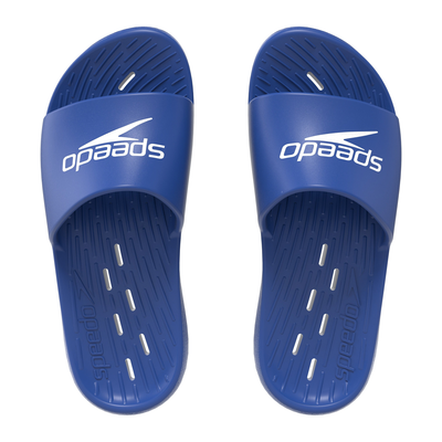 Speedo mens slide am (81222916711), Navy/white, medium
