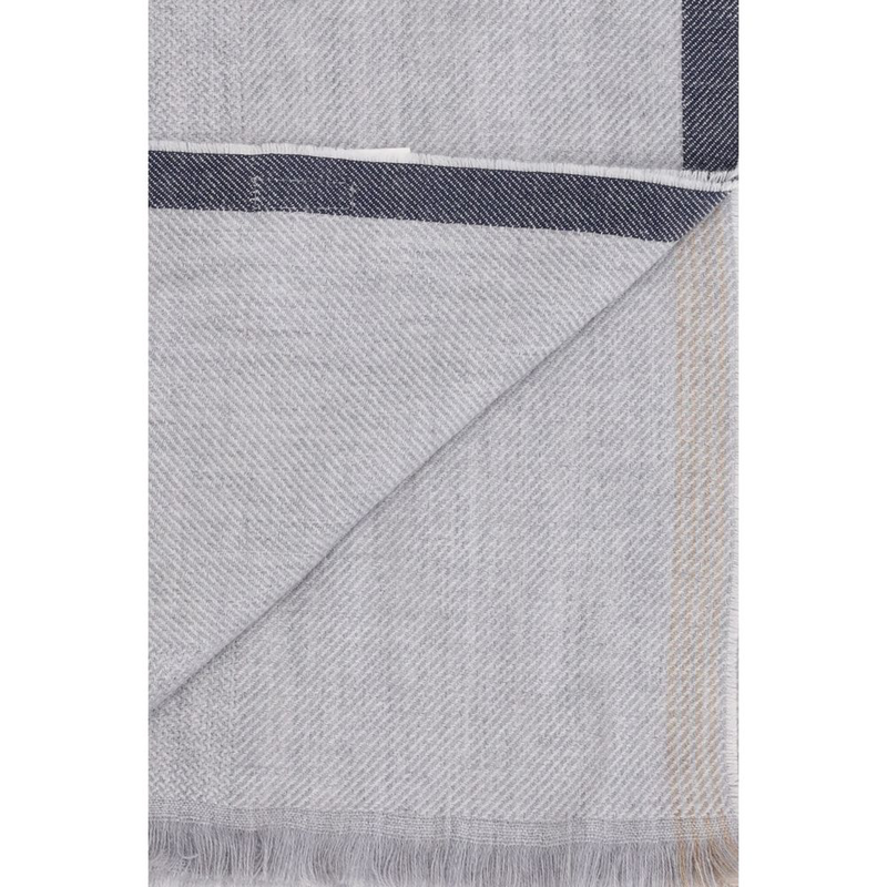 Gray cashmere scarf-null