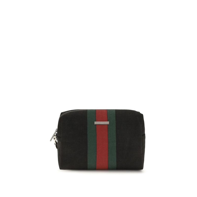 Black cotton handbag-null
