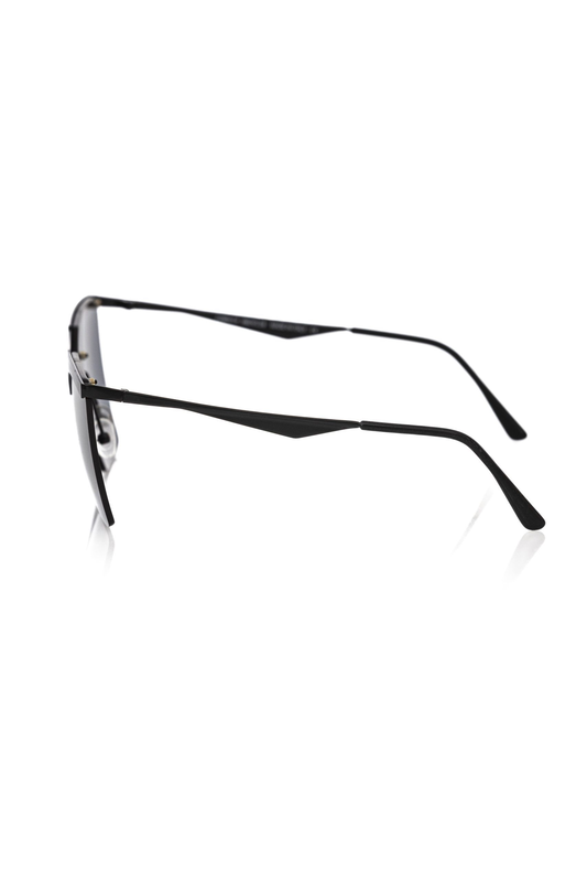 Black metallic women's sunglass-null