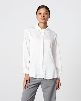 Shirt satin long sleeve