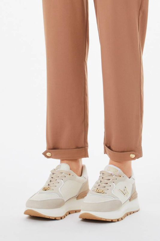 Product image: Cropped stretch bamboo-blend trousers-null